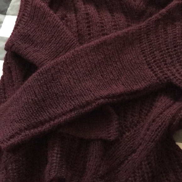 EILEEN FISHER Soft KNIT Wine Burgundy COWL NECK Sweater Sz XL - Picture 11 of 11